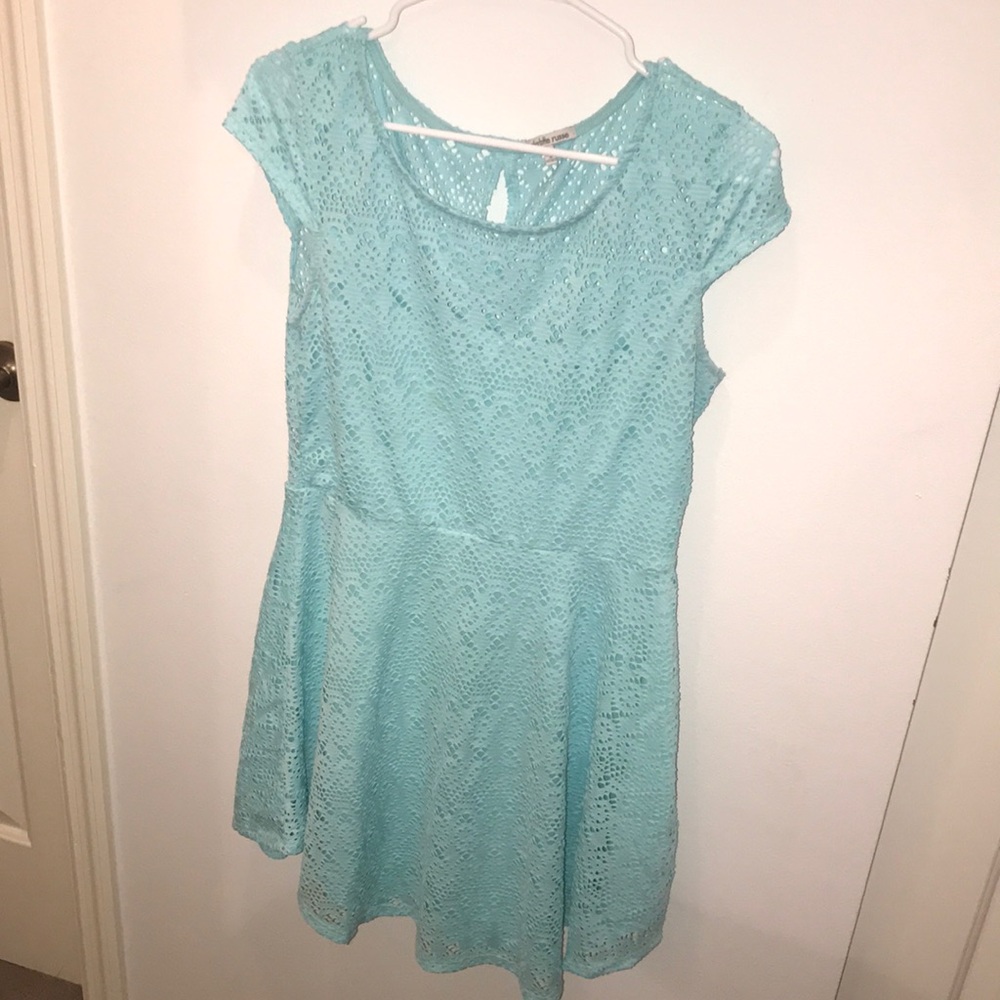 Charlotte Russe blue/green mini dress